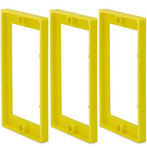 electrical receptacle box extender 1 4 single gang|single gang electrical box extension.